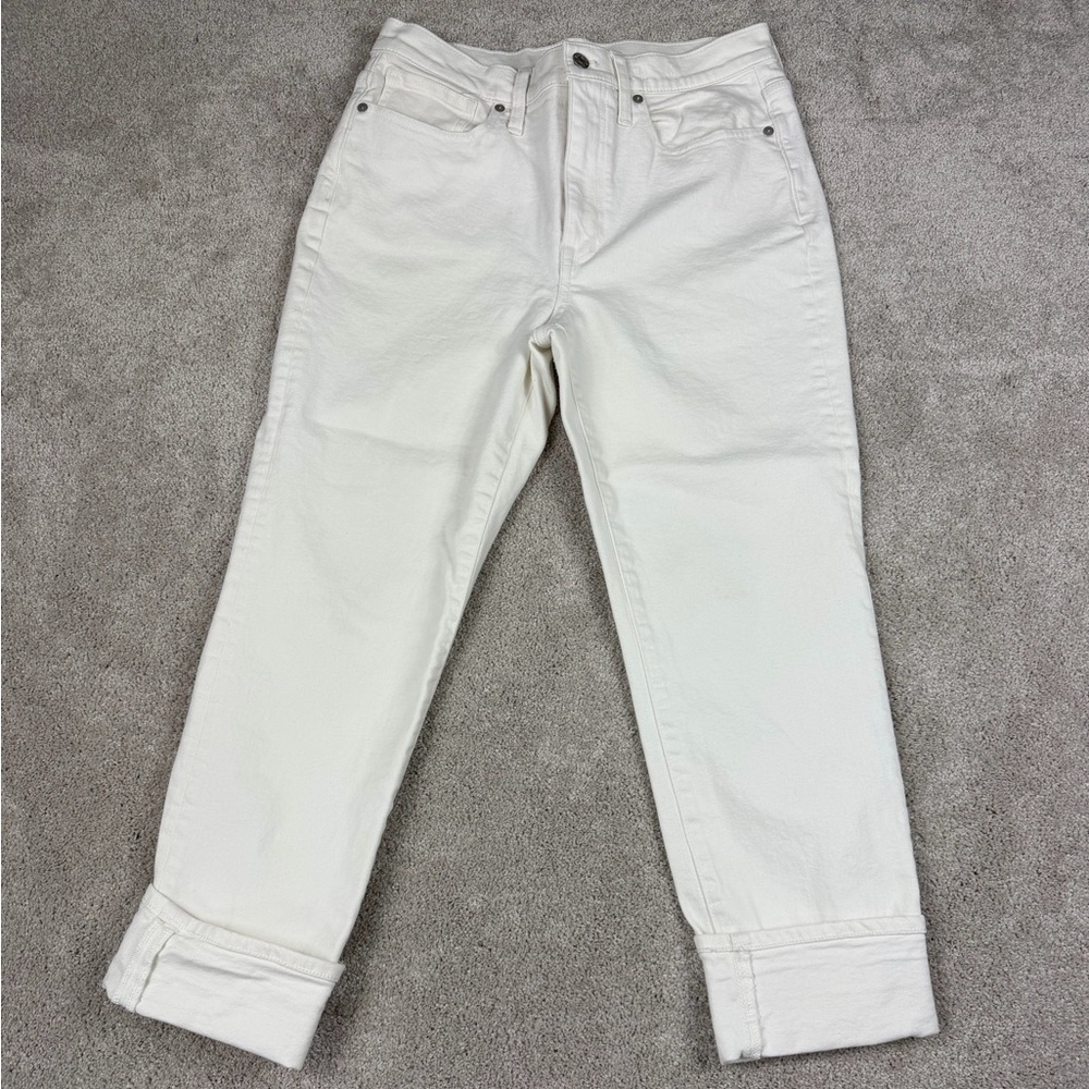 Madewell The Girl Jean White Denim Women’s Size 28‎
